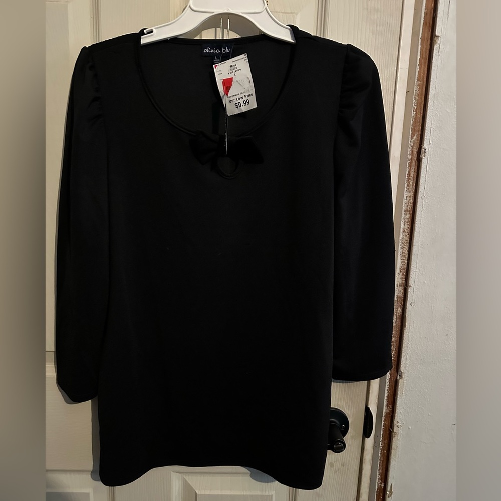 NWT Olivia Blue Large Blouse